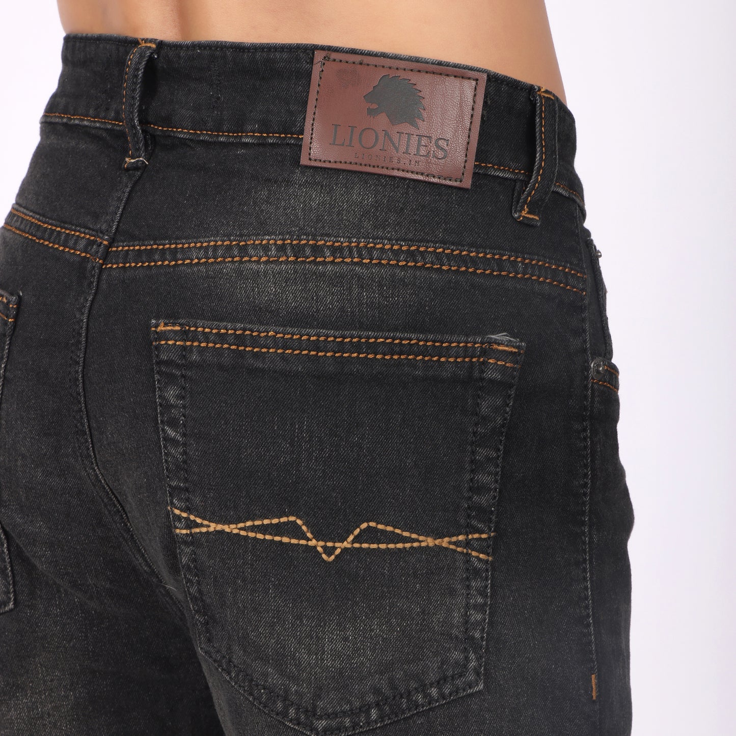 Men’s Black Washed Slim Fit Jeans