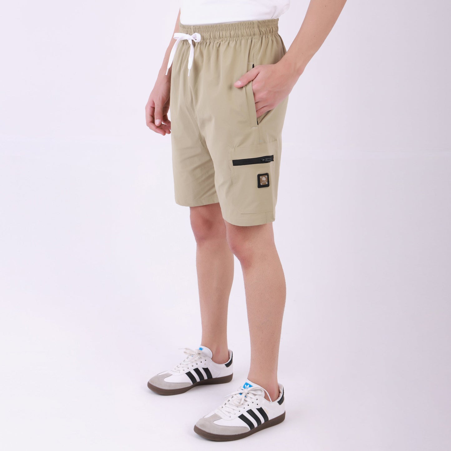 Lionies Men's Utility Cargo Shorts – Beige