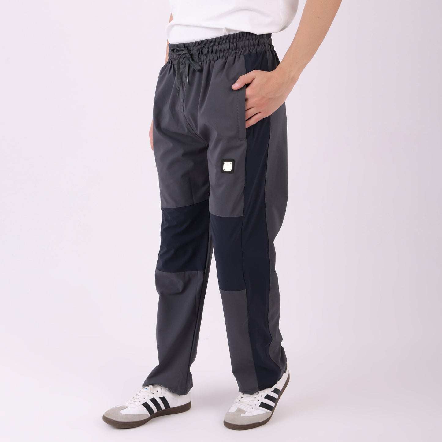 Lionies Grey- Blue Block Joggers – Urban Flex Fit