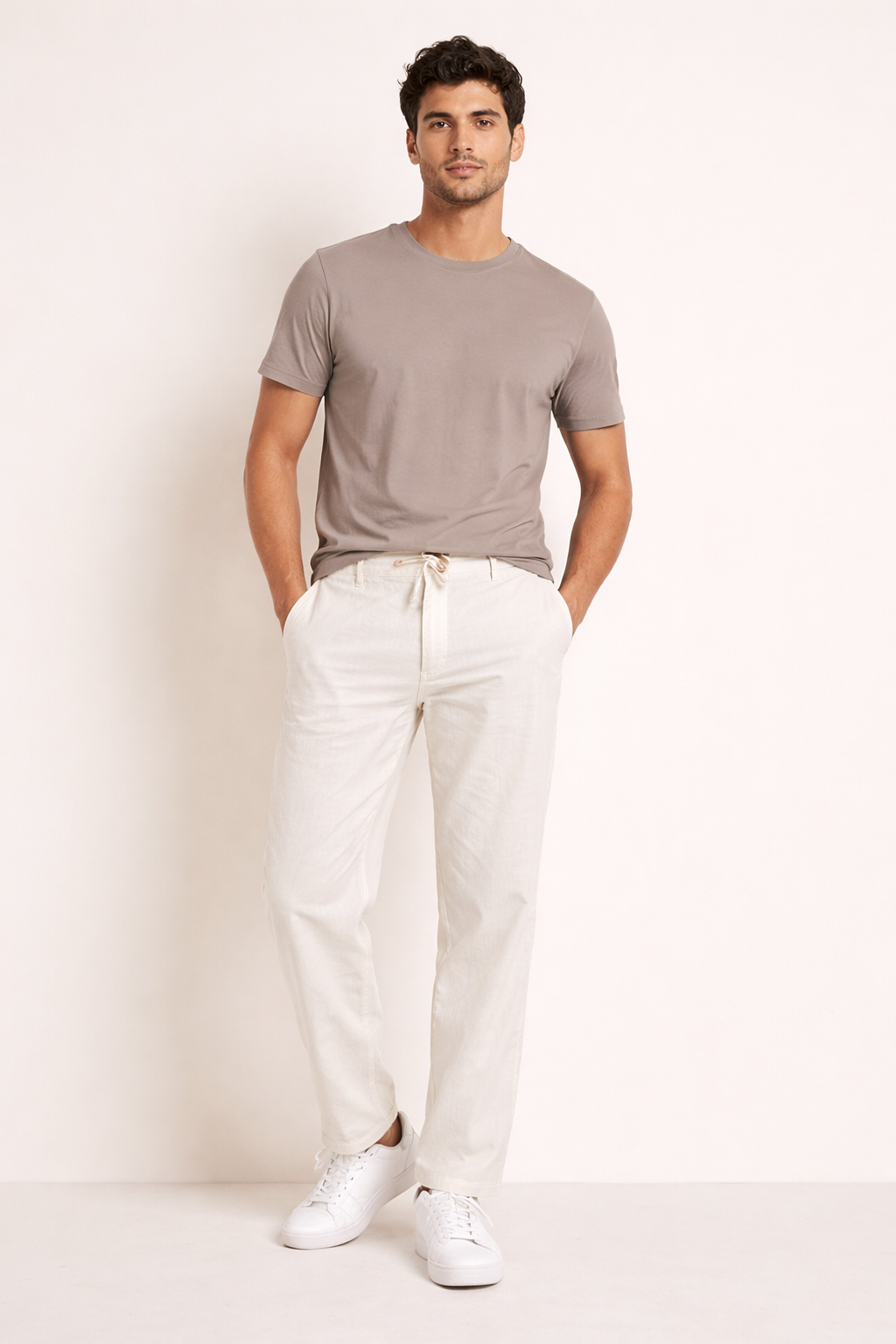 Premium Men’s Linen Pants Off White – Comfortable Casual Wear
