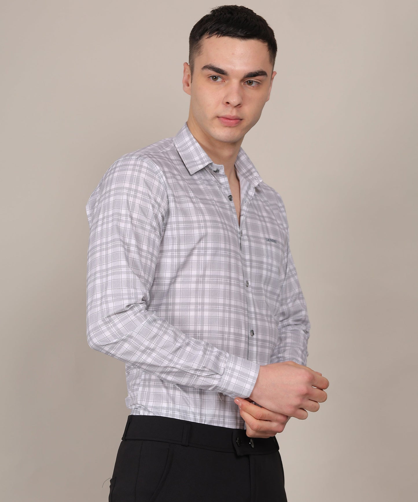 Abstract print casual shirt for men