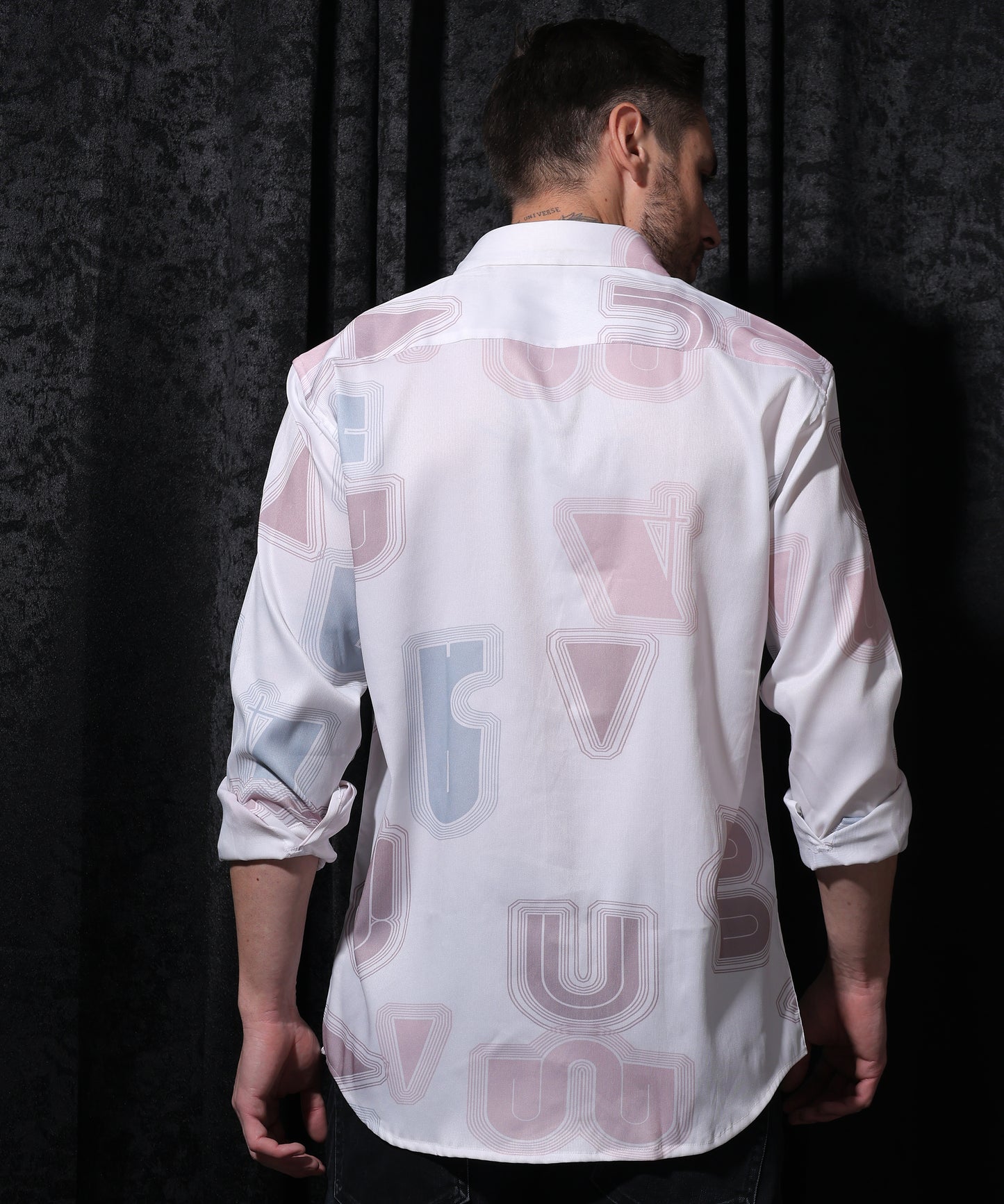 Lionies Alphabet Light Brown Print Full Sleeve Shirt