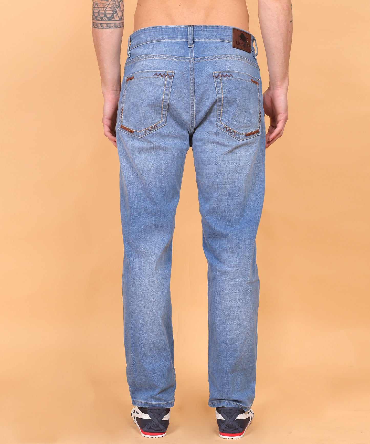 Lionies Light Blue Loose Fit Jeans for Men