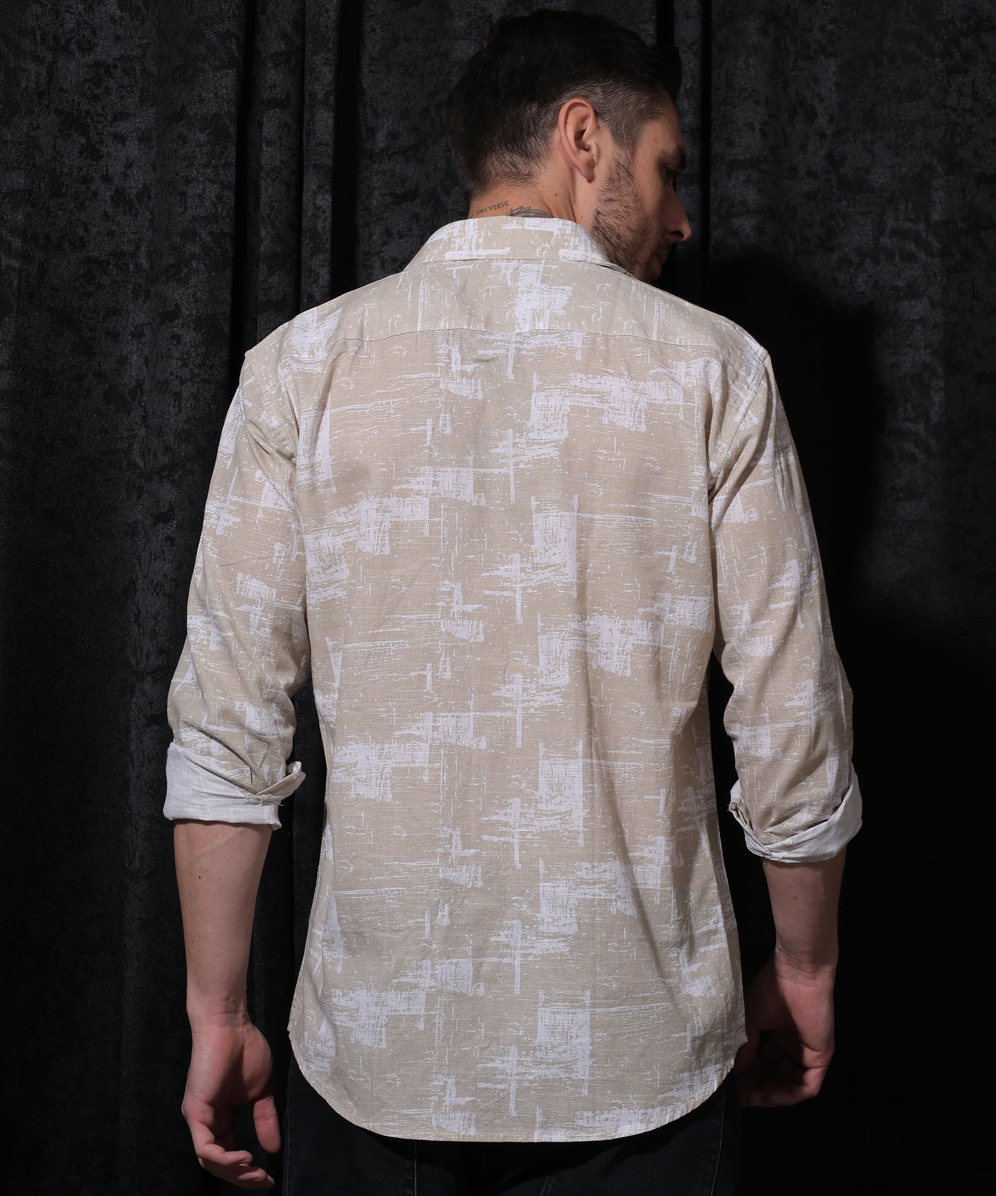 Premium Yellow Printed Casual Shirt