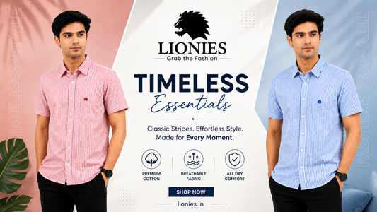 Classic Stripes, Modern Comfort – Discover LIONIES Essentials 🔥