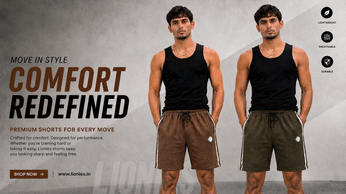 Lionies Premium Men’s Shorts 2026 – Comfort Redefined