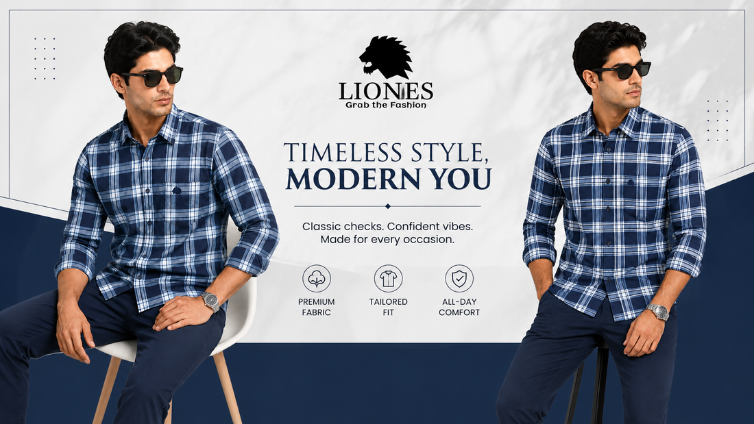 👔 LIONIES Men’s Check Shirt Collection 2026 – Timeless Style Meets Modern Confidence