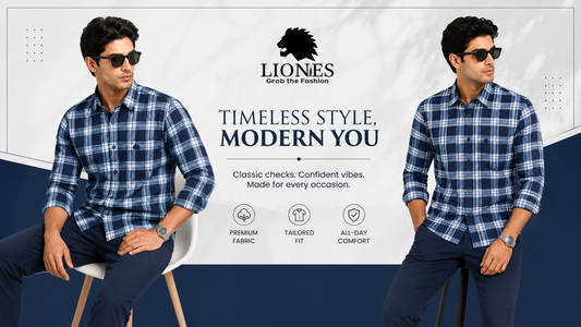 👔 LIONIES Men’s Check Shirt Collection 2026 – Timeless Style Meets Modern Confidence