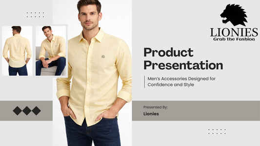 Lionies Minimal Style Shirt for Men with Comfort and Modern Design