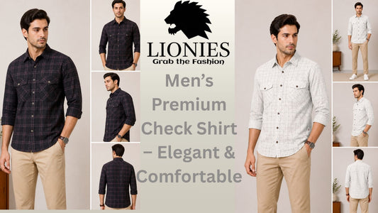LIONIES Men’s Premium Check Shirts 2026 – Elegant Style & Ultimate Comfort