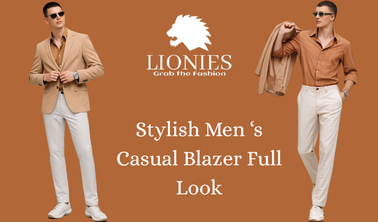 Trendy Men’s Casual Blazer Full Look with Premium Fabric and Perfect Fit