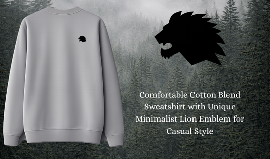 Casual Wear Lion Emblem Sweatshirt