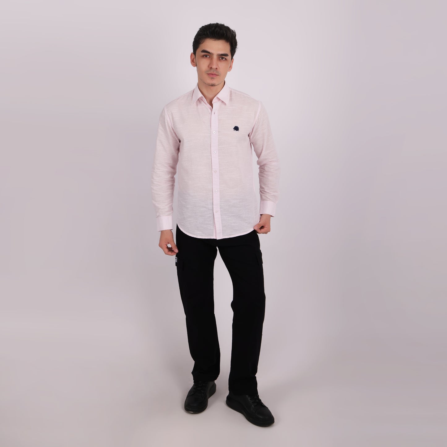 Stylish Fashion Portrait Pure cotton Linen Shirts for Mans