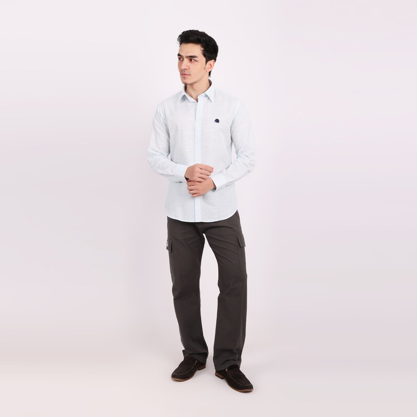 Lionies Traditional Stylish Cotton Linen Full Sleeve Shirt for Man