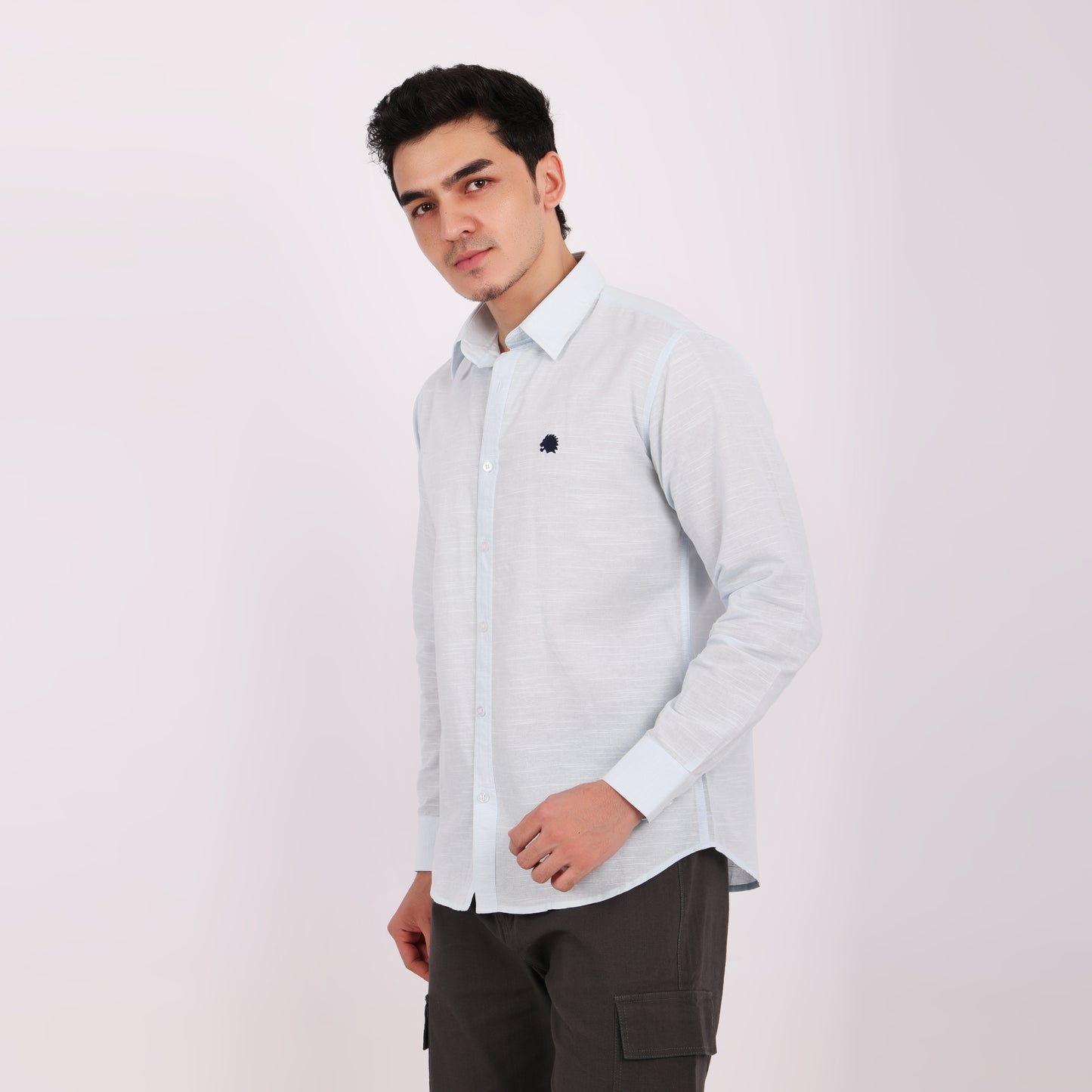 Lionies Traditional Stylish Cotton Linen Full Sleeve Shirt for Man