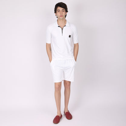 White Relaxed Fit co-ode set
