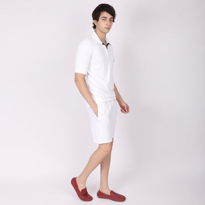 White Relaxed Fit co-ode set
