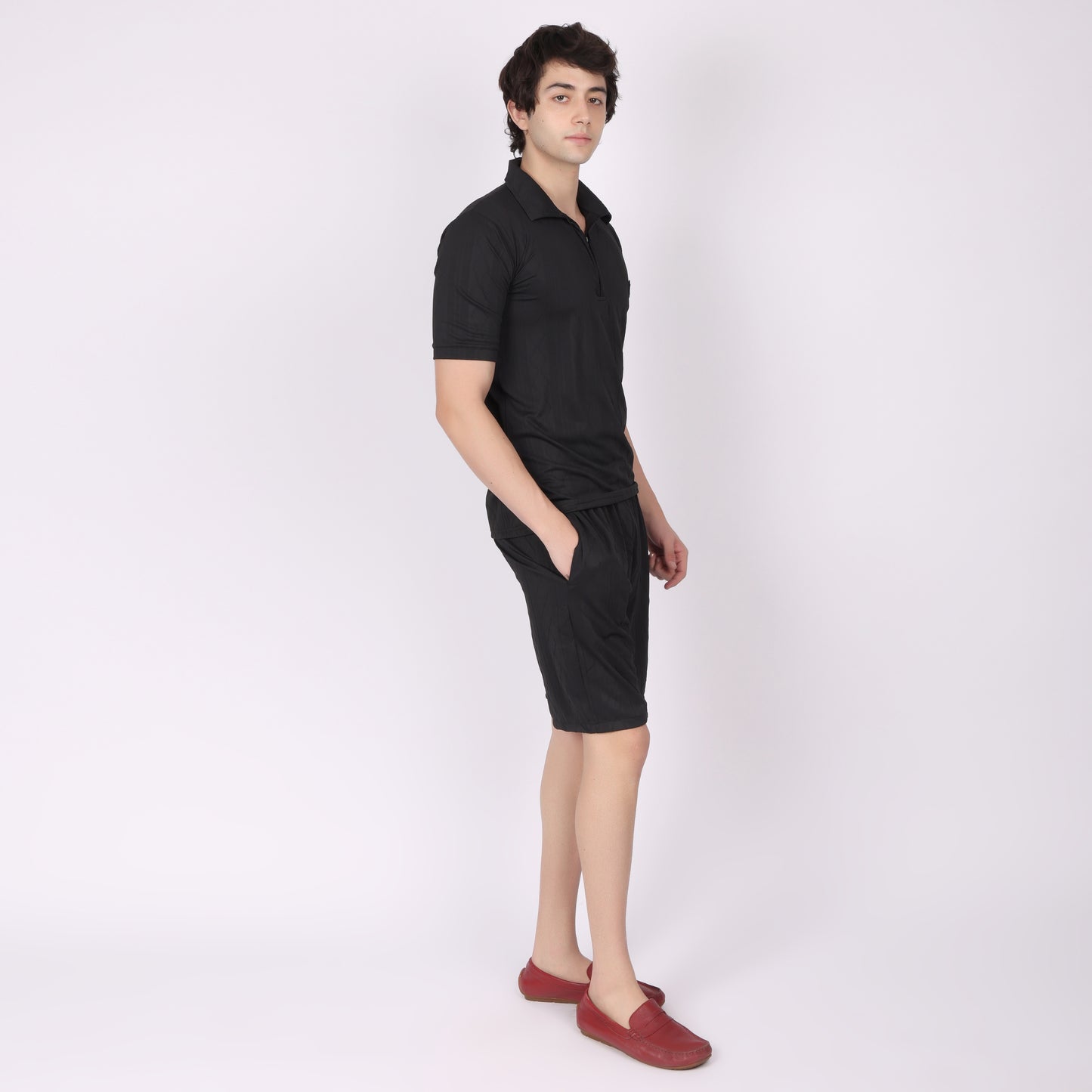 Black Relaxed Fit Co-ode Set