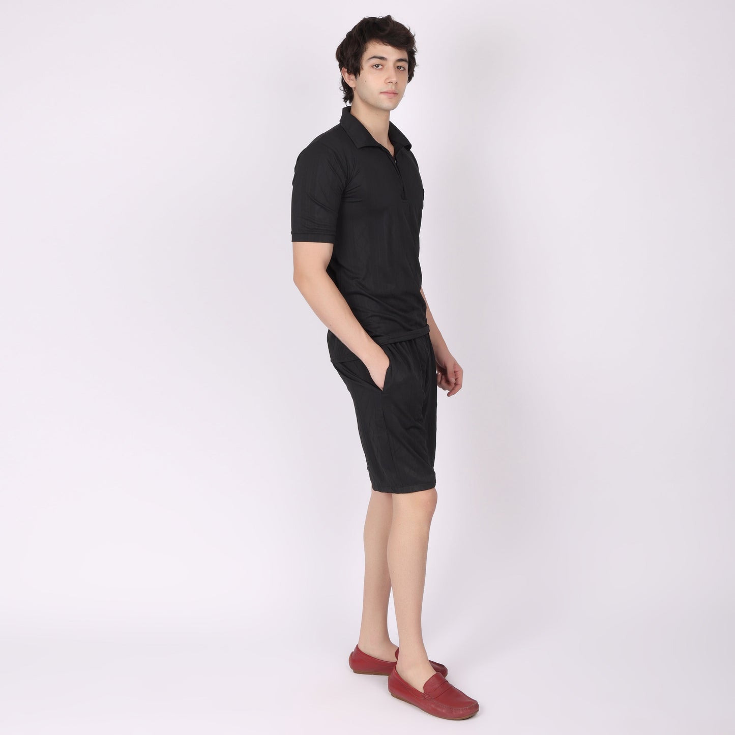 🎁 Black Relaxed Fit Co-ode Set (100% off)