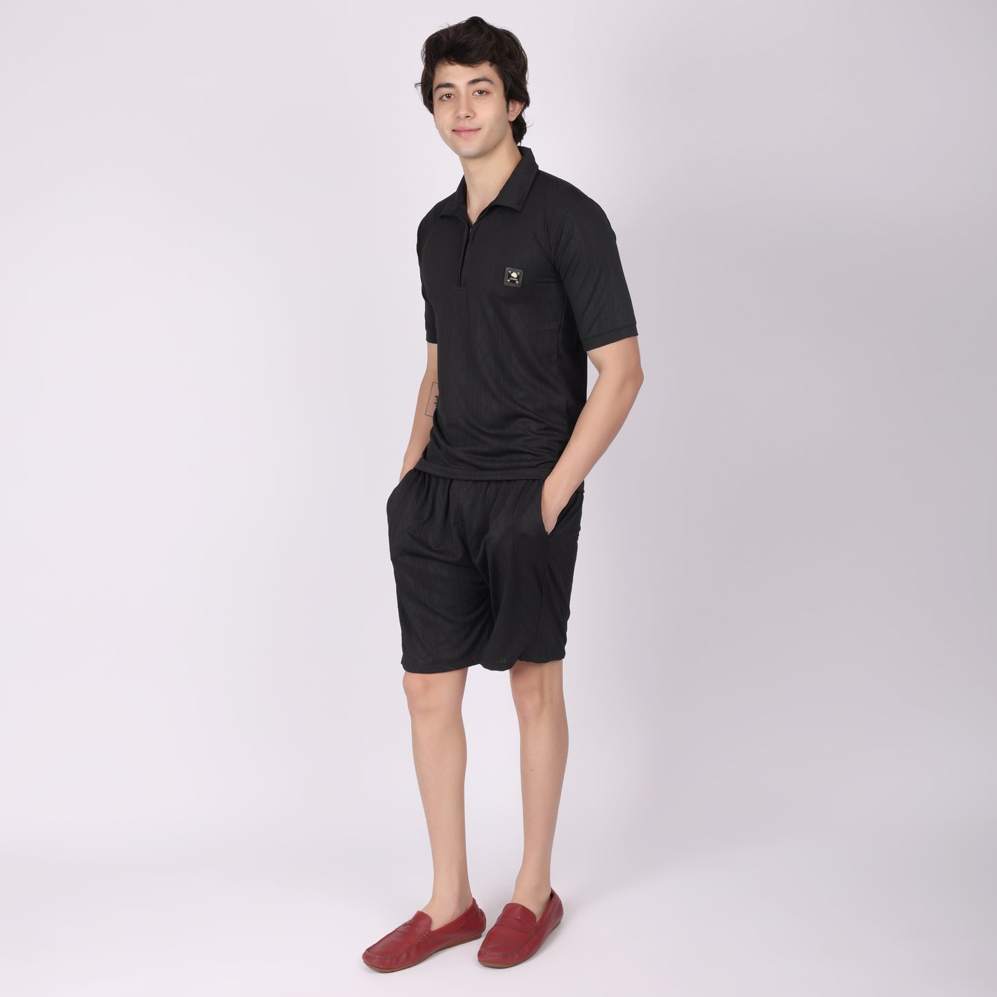 Black Relaxed Fit Co-ode Set