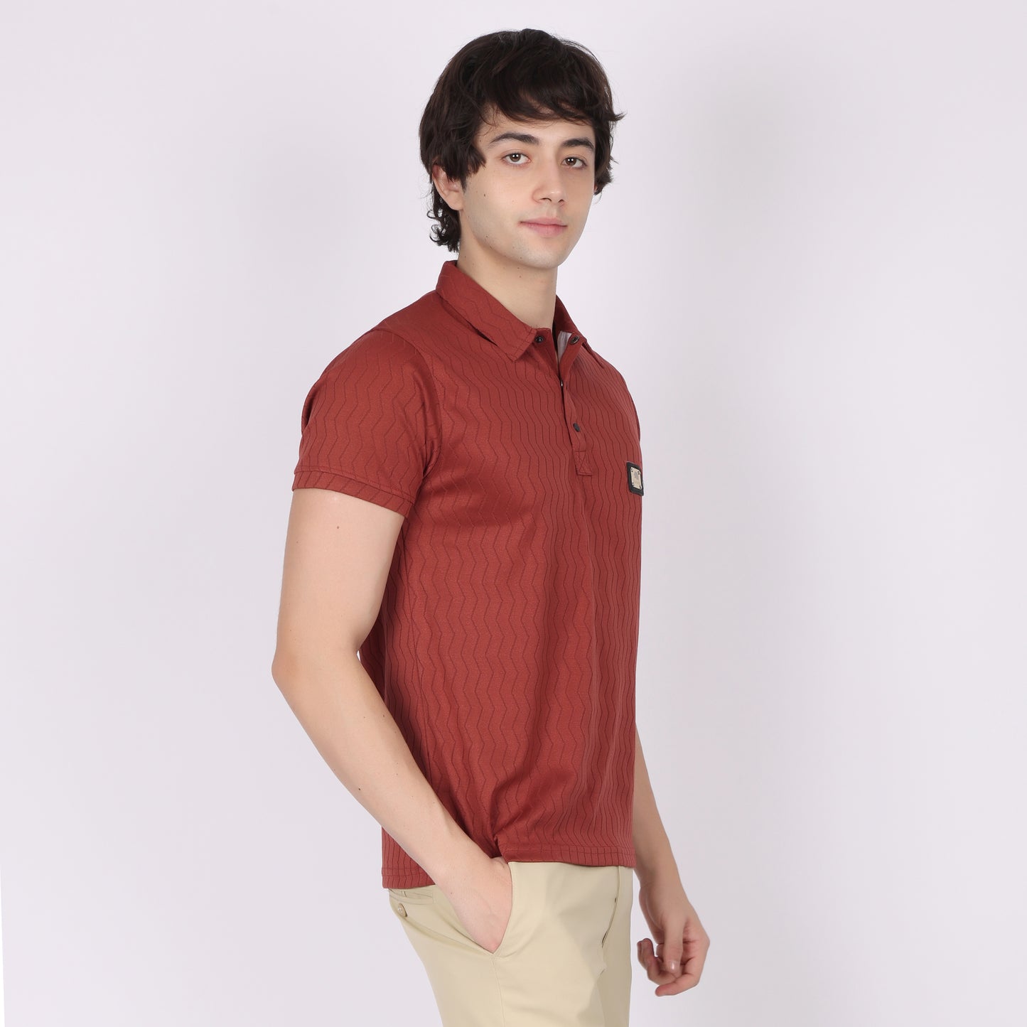 Men’s Rust Polo T-shirt