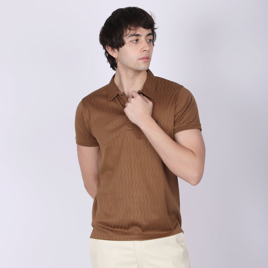 Coffee Brown Polo T-shirt