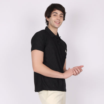 Premium Black Polo T-Shirt for Men