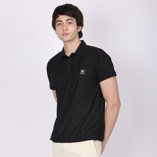 Premium Black Polo T-Shirt for Men