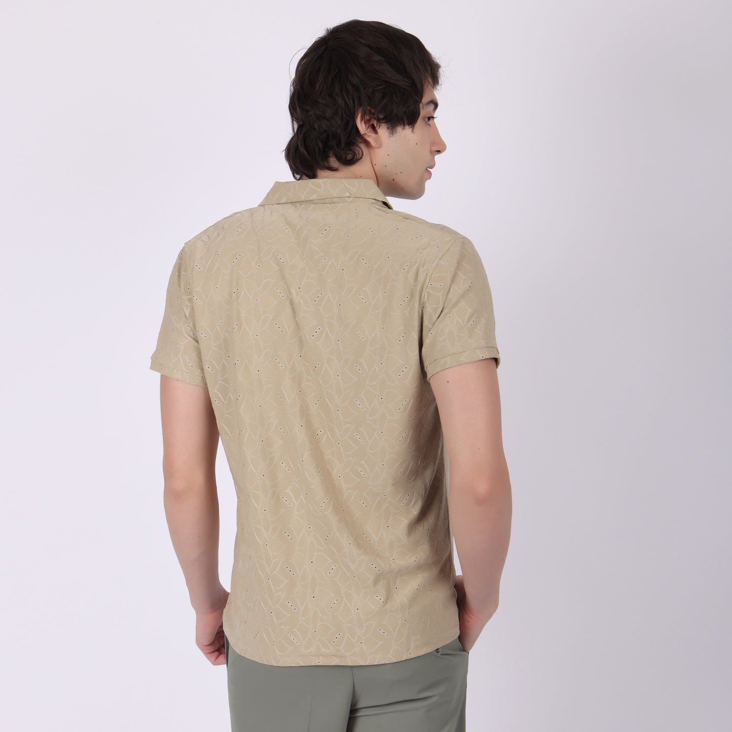 Classic Beige Polo T-Shirt for Men