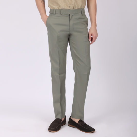 Men’s Olive Green Formal Trousers