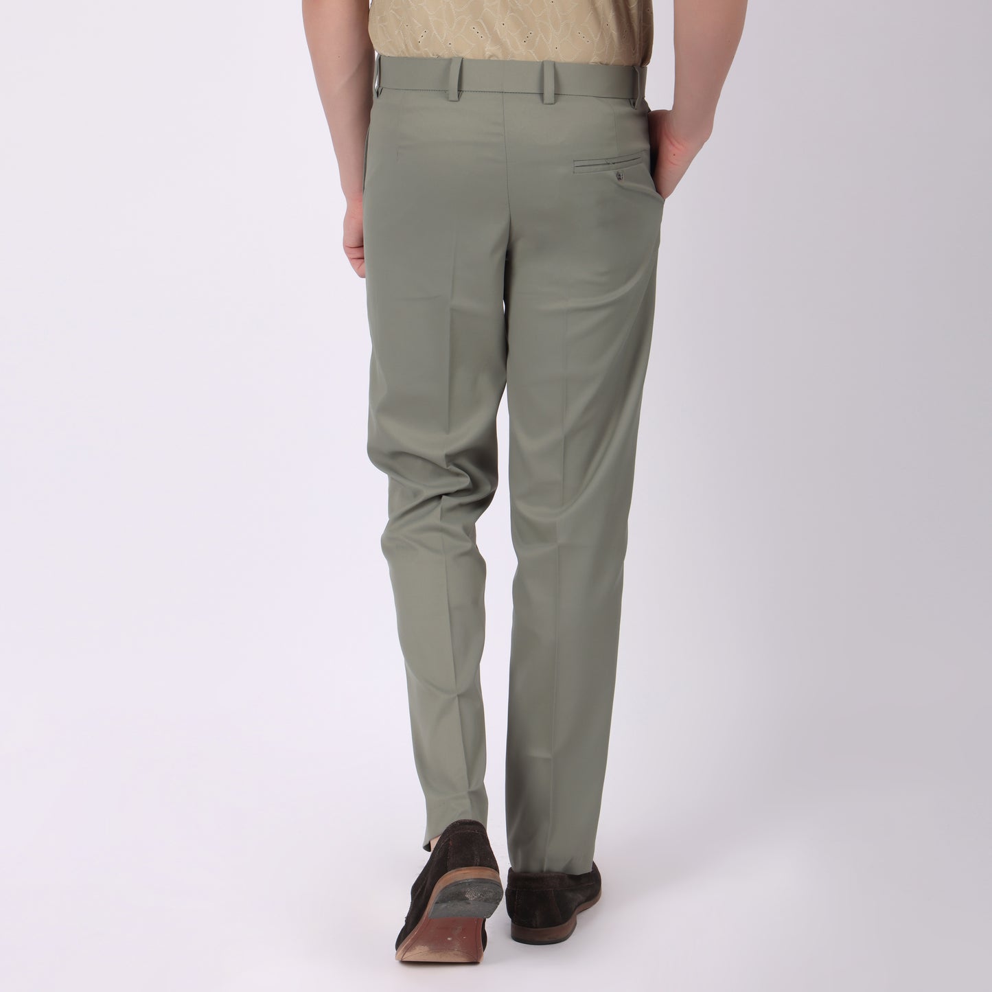 Men’s Olive Green Formal Trousers