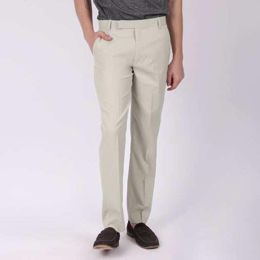 Men’s Off- White Formal Trousers (100% off)