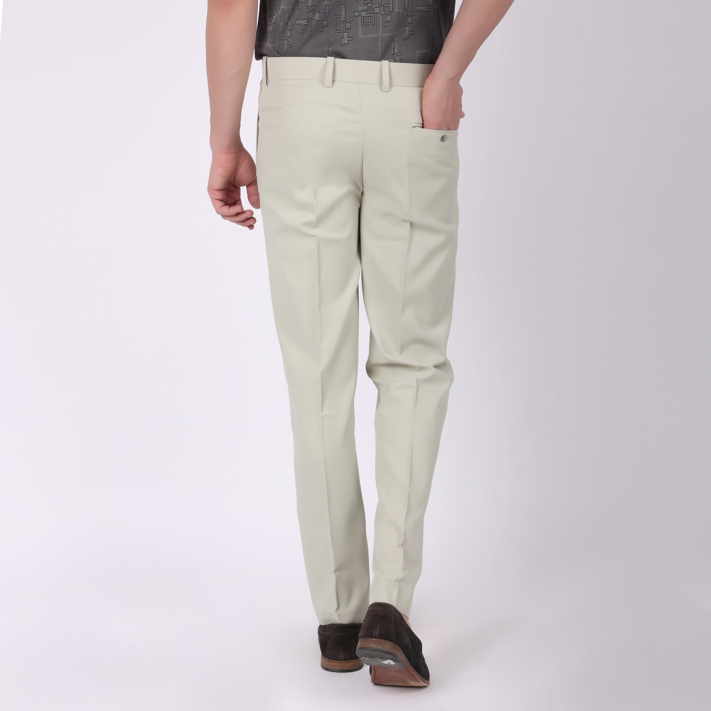 Men’s Off- White Formal Trousers