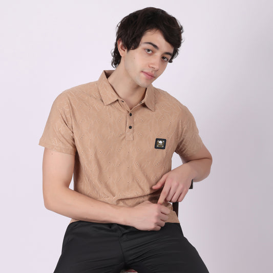 Classic Brown Polo T-Shirt for Men
