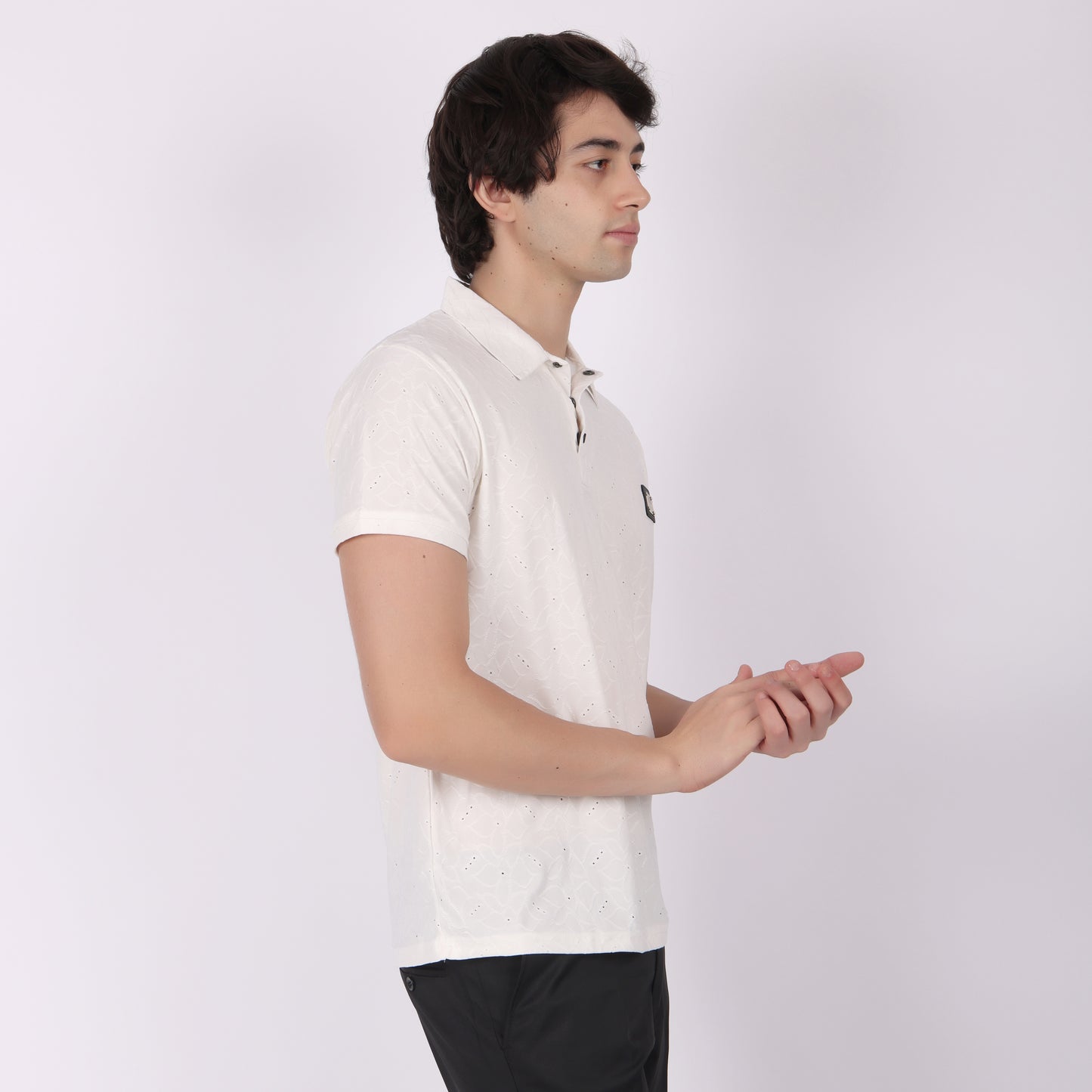 Men’s White Polo T-shirt