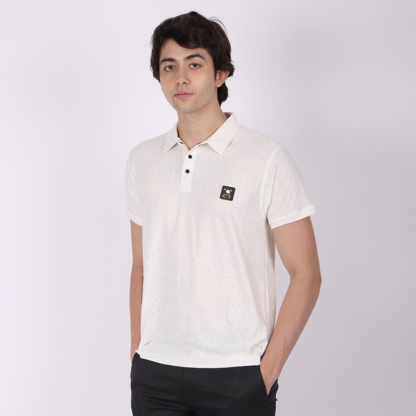 Men’s White Polo T-shirt