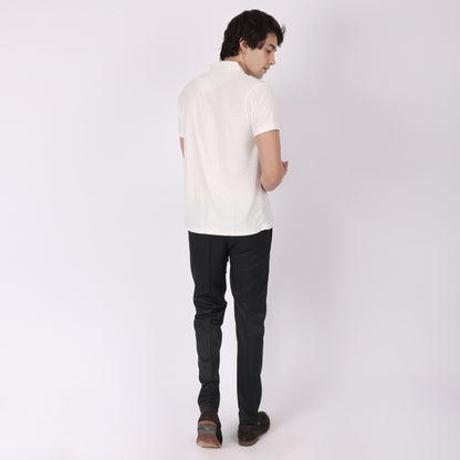 Men’s White Polo T-shirt