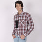🎁 Men’s Checked Casual Shirt with Contrast Black Pocket (100% off)