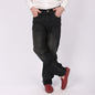 Men’s charcoal Distressed Straight Fit Jeans