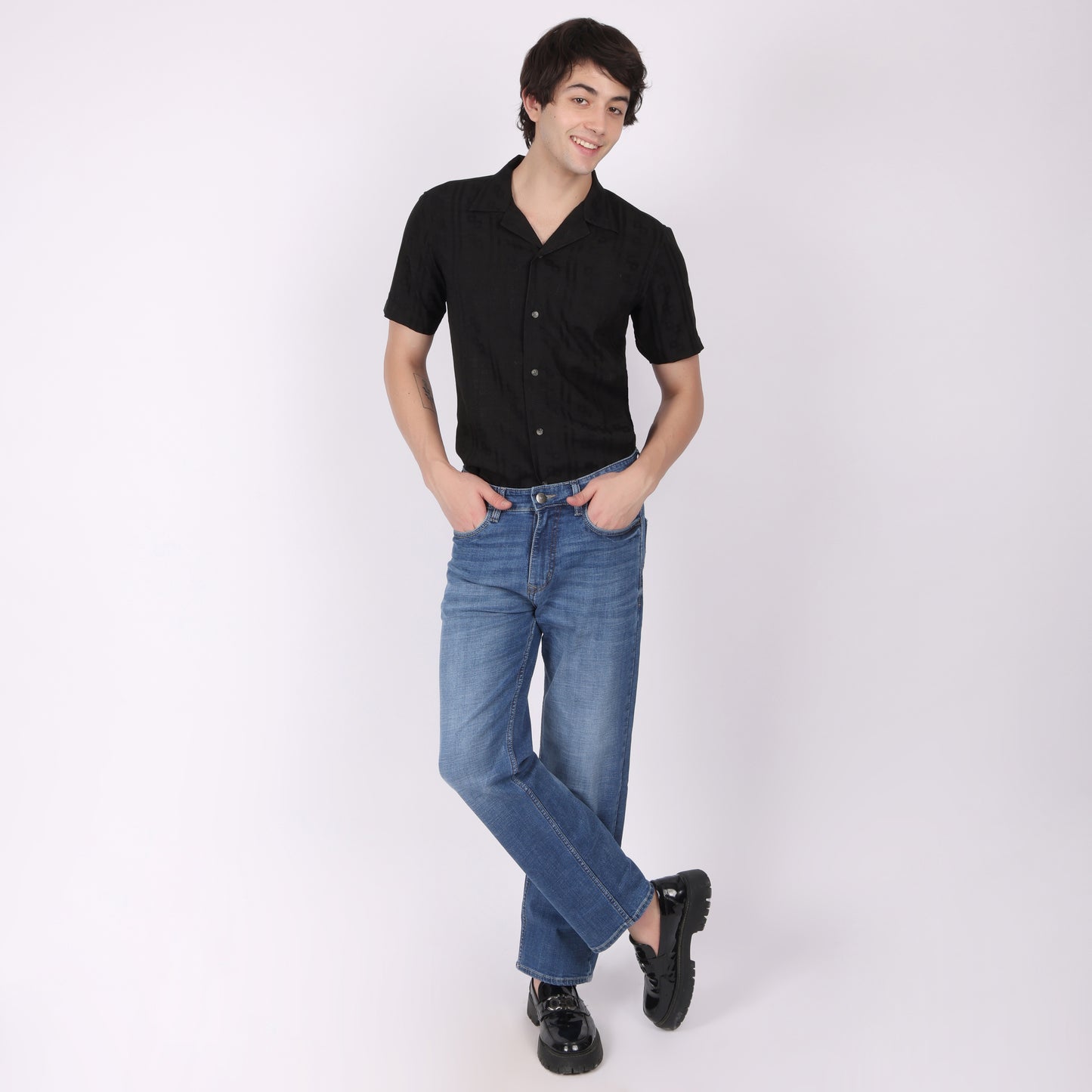 Men's Classic Blue Slim Fit Denim Jeans