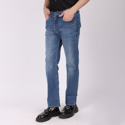 Men's Classic Blue Slim Fit Denim Jeans