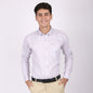 Men's Lavender Printed Cotton Shirt