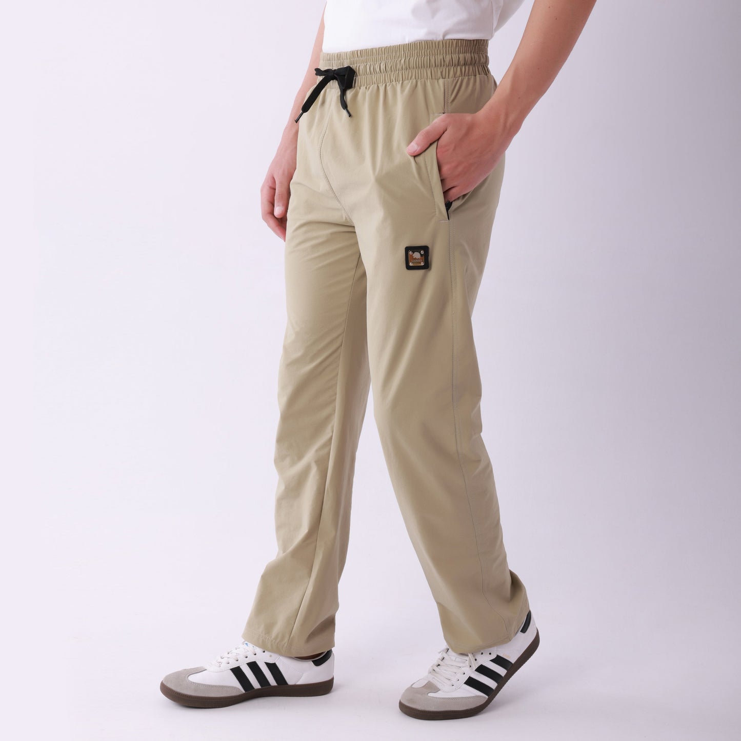 Lionies Men's Lightweight Comfort-Fit Lower – Beige