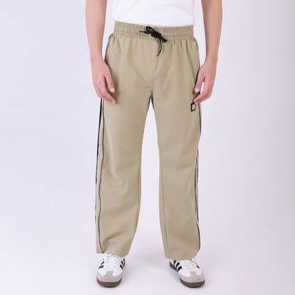 Lionies Men's Color block Track Lower Side  Design –  Beige & Black