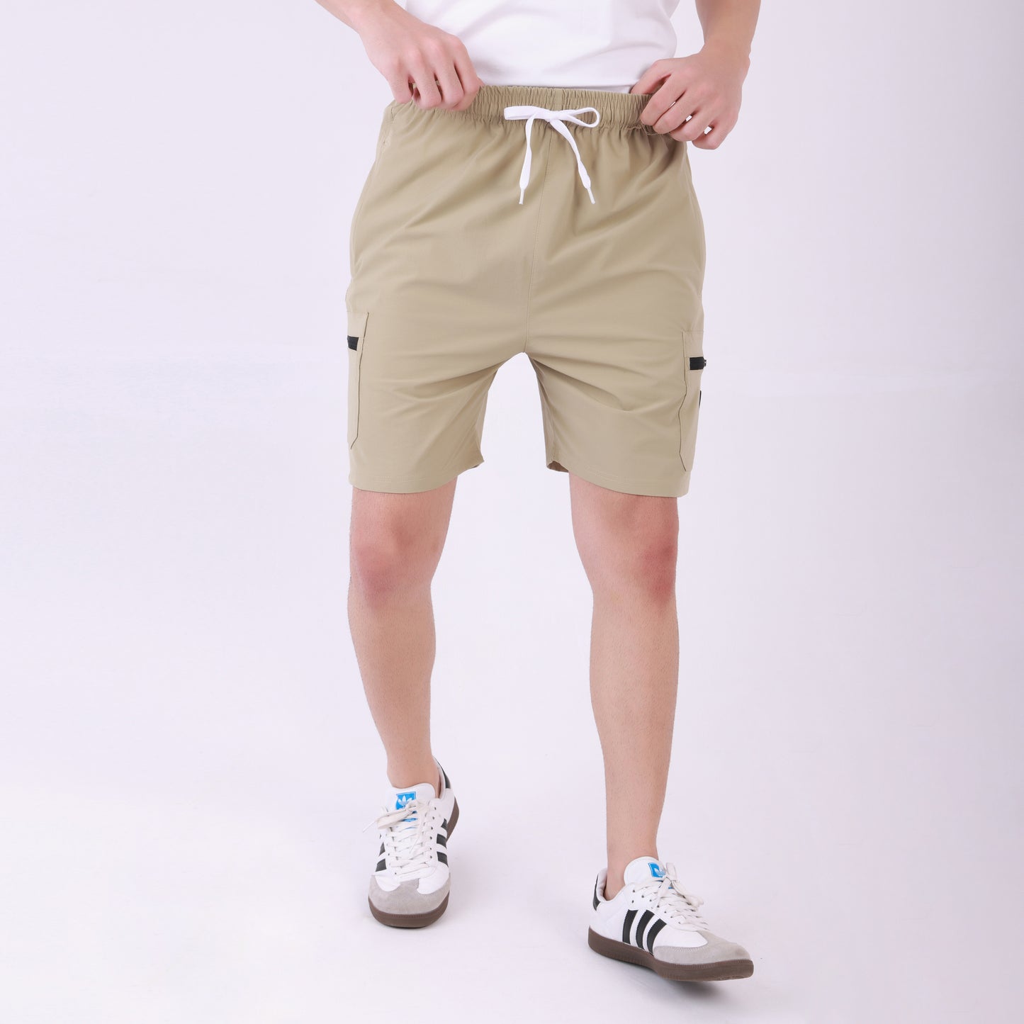 Lionies  Men's Utility Cargo Shorts – Beige