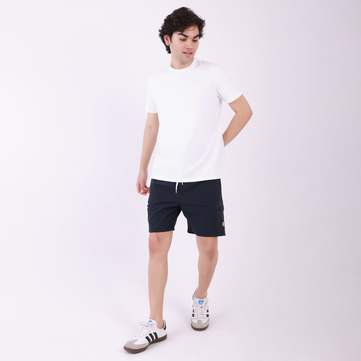 Lionies Men's Utility Cargo Shorts –Black