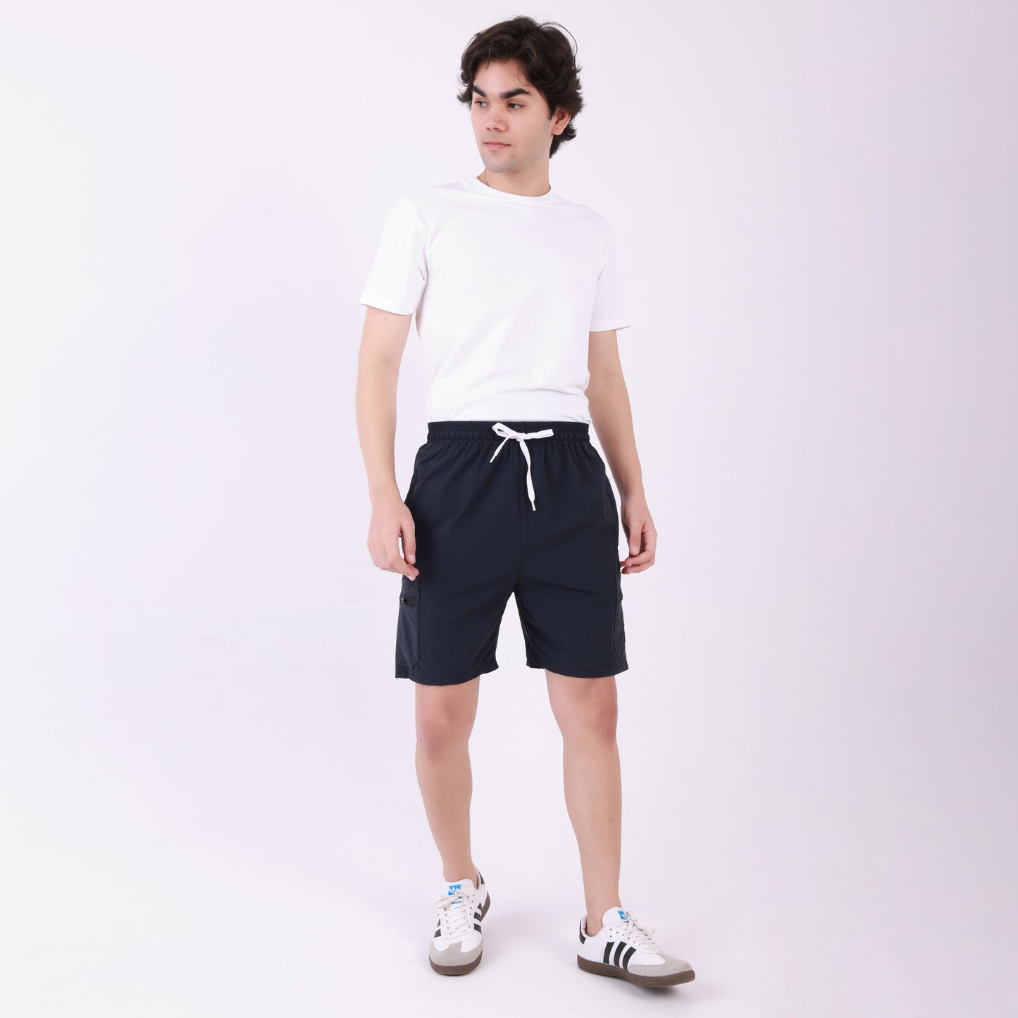 Lionies Men's Utility Cargo Shorts –Black