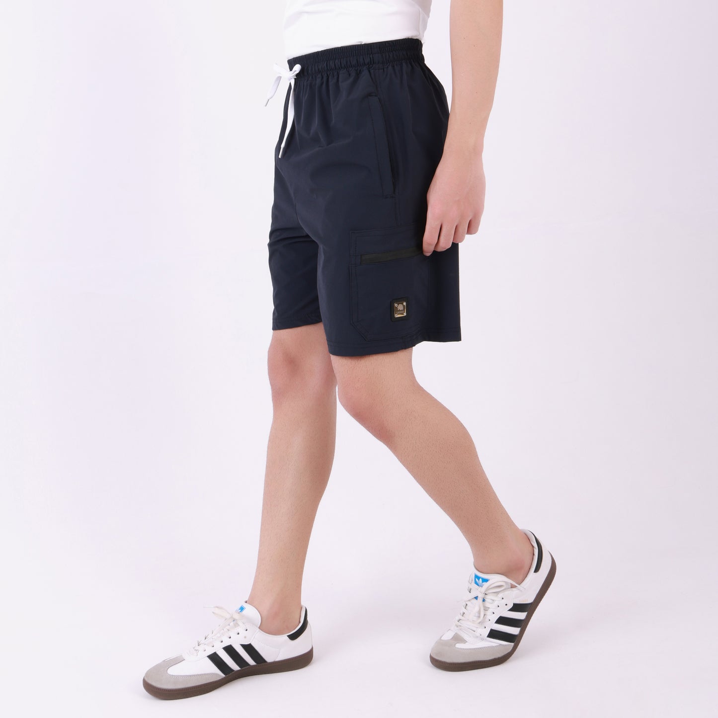 Lionies Men's Utility Cargo Shorts –Black