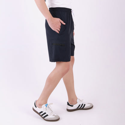 Lionies Men's Utility Cargo Shorts –Black