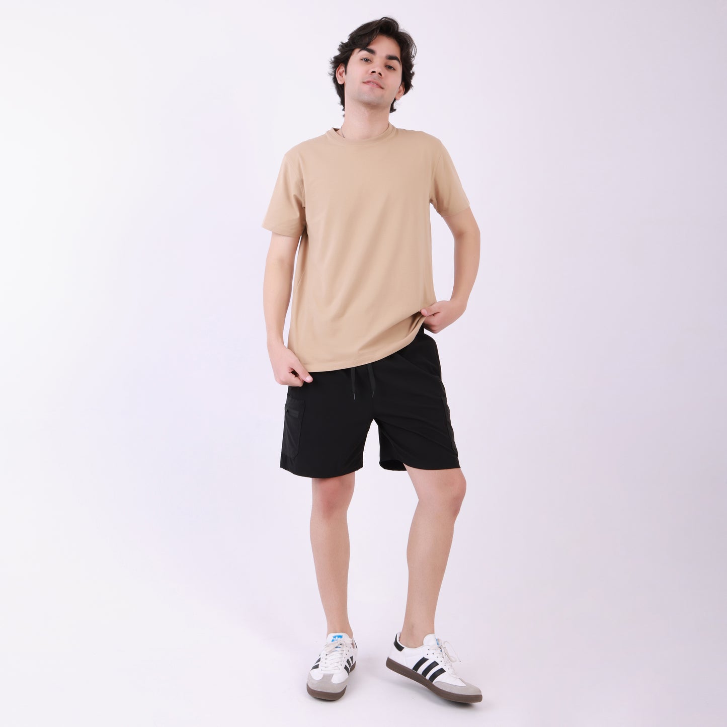 Lionies  Men's Utility Cargo Shorts – Black